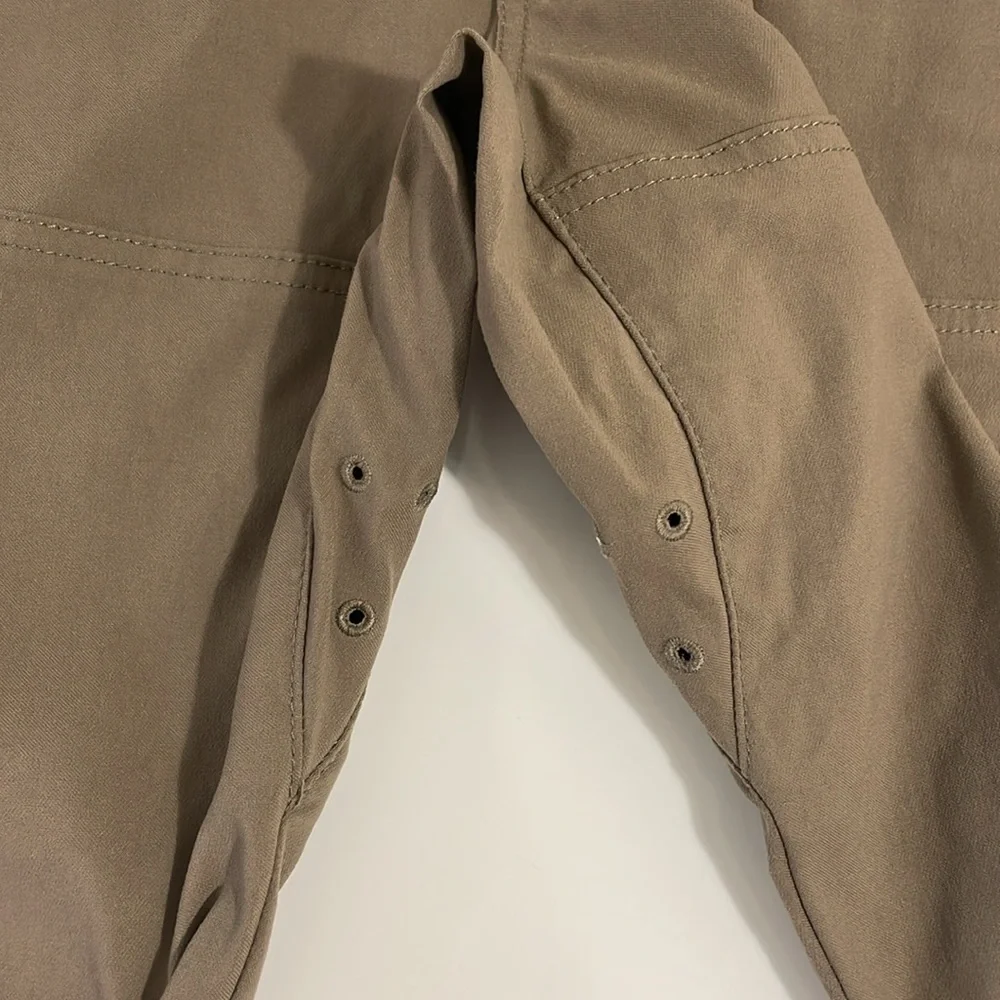 Prana men’s‎ Large nylon flat front khaki cargo pants.